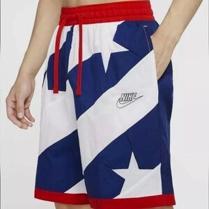 Nike USA Red White Blue Swim Shorts Size Large